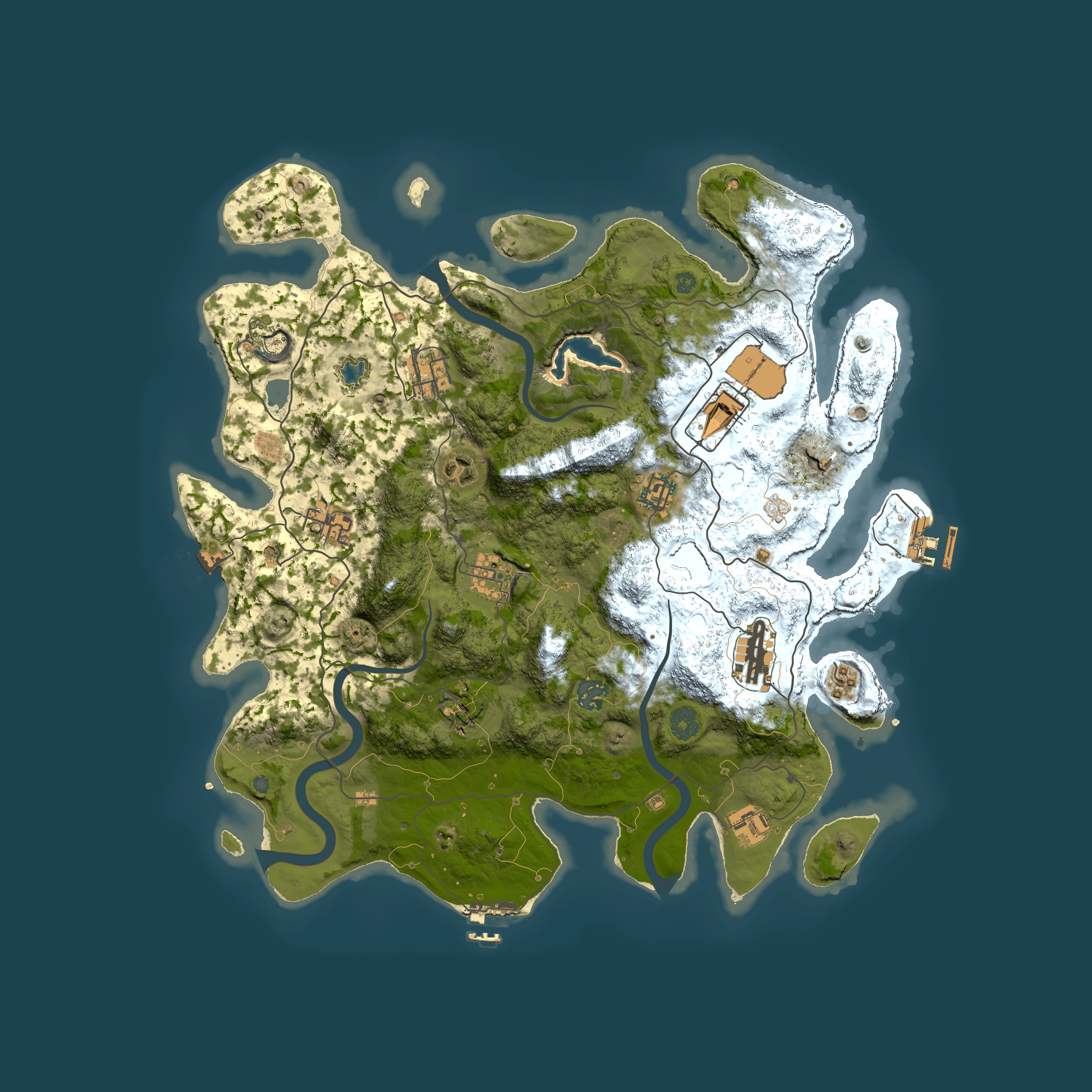 Full top-down render of Rust map seed 1772420162, 4000x4000m