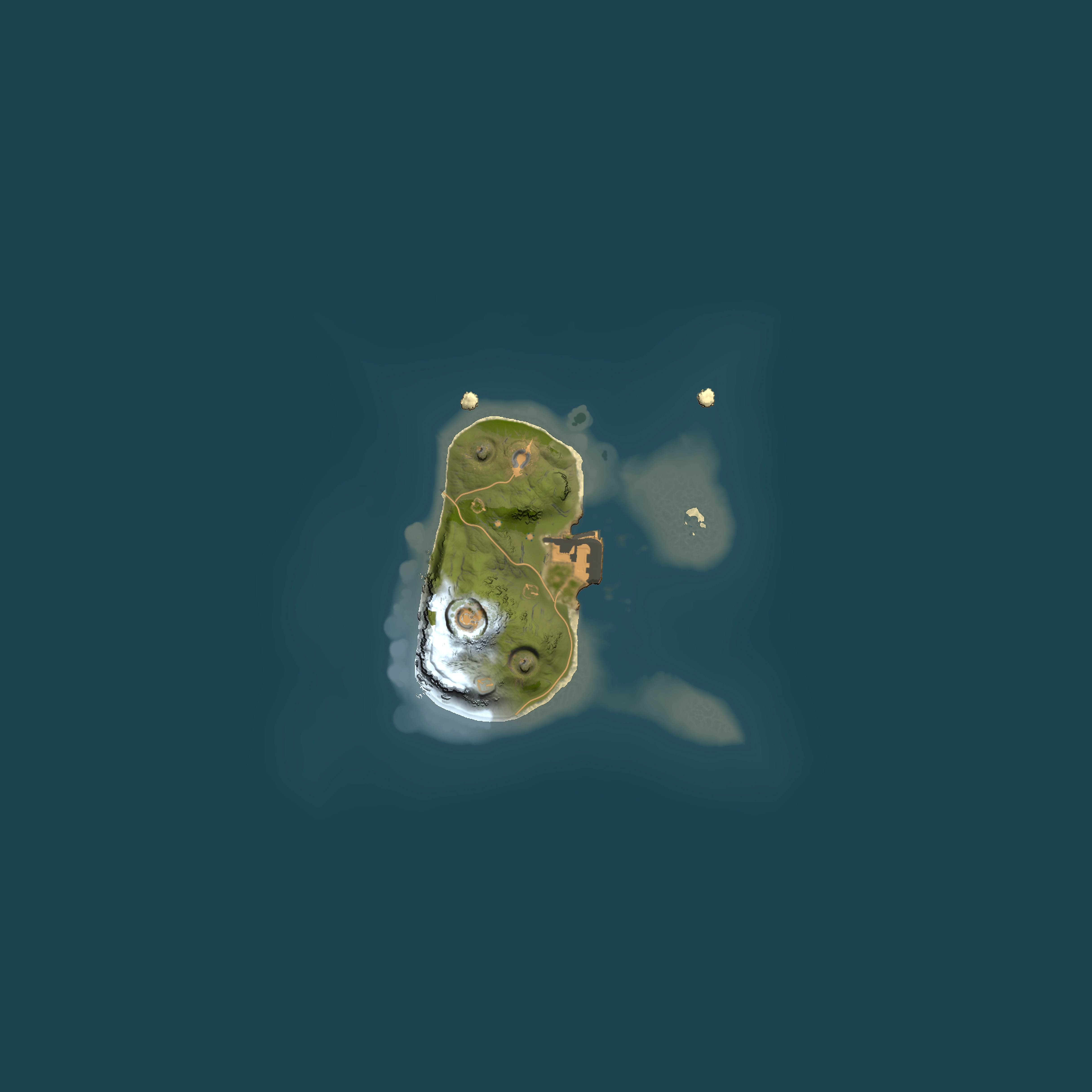 Full top-down render of Rust map seed 551323532, 1500x1500m