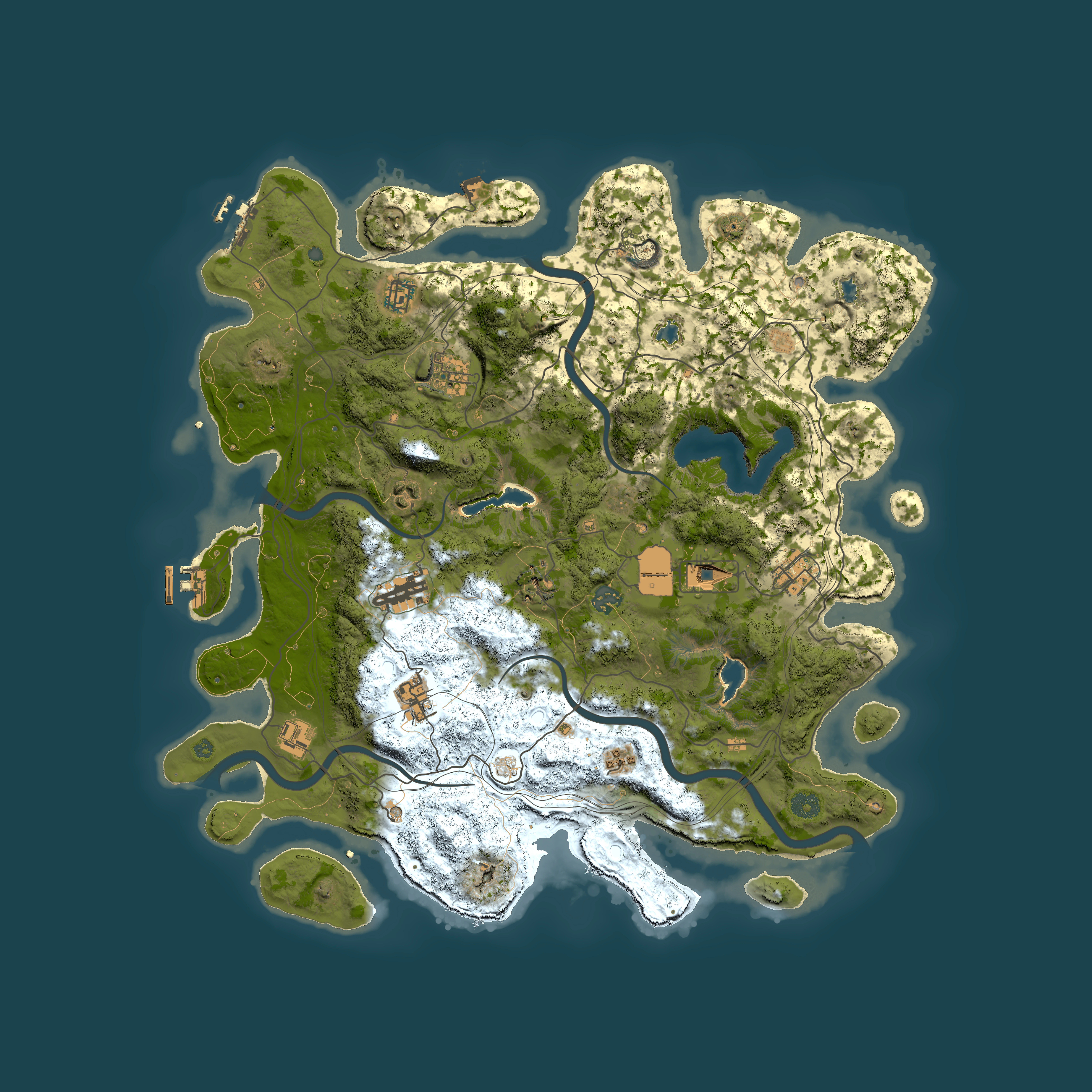 Full top-down render of Rust map seed 1731083641, 4500x4500m