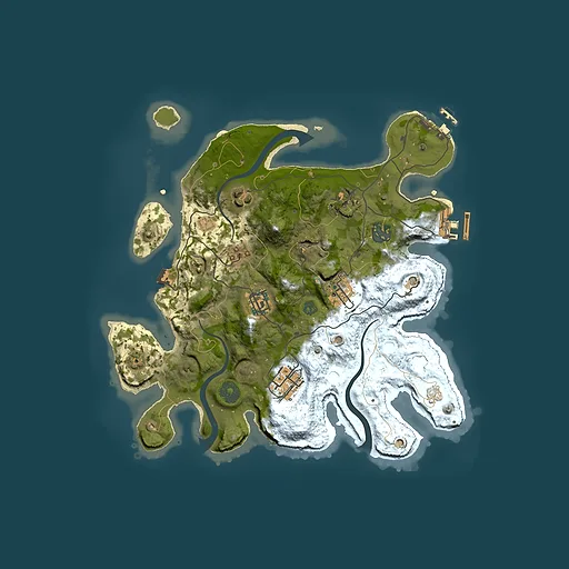 Rust map seed 113677061, 3000x3000m top-down preview