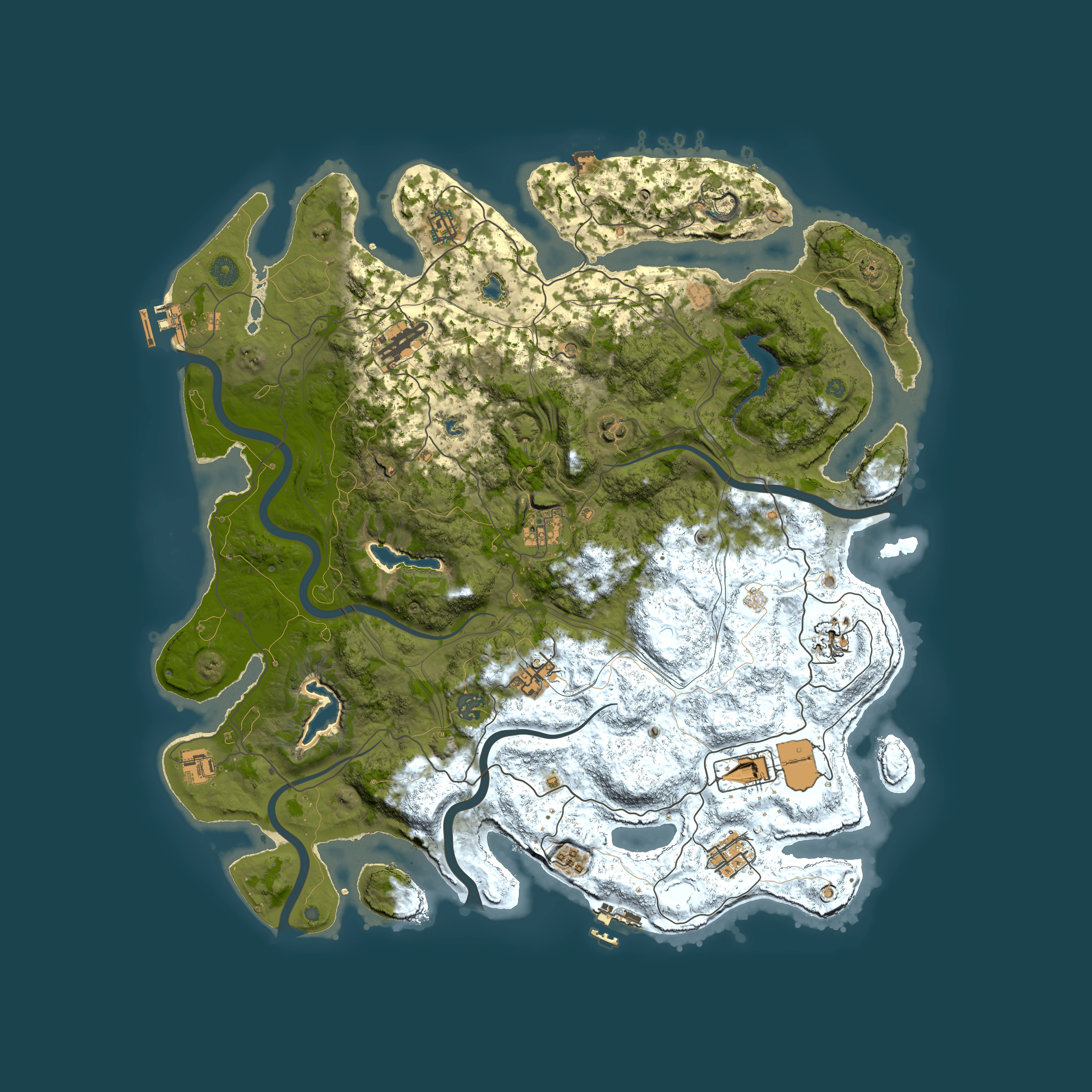 Full top-down render of Rust map seed 1729572776, 4500x4500m