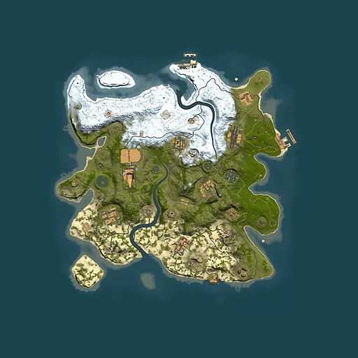 Rust map seed 1994064603, 3500x3500m top-down preview