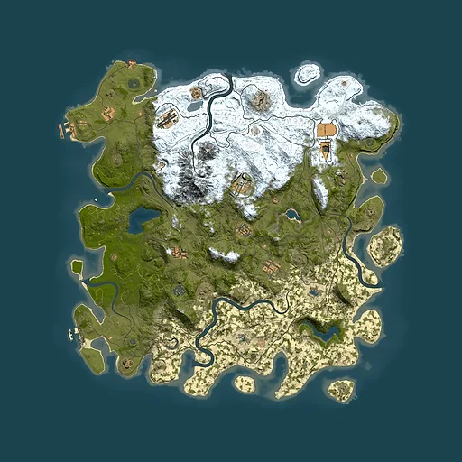 Rust map seed 1777426637, 5000x5000m top-down preview