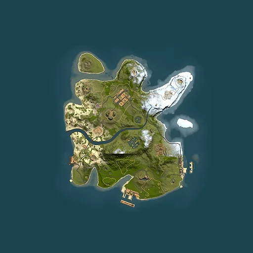 Rust map seed 1329128290, 2500x2500m top-down preview