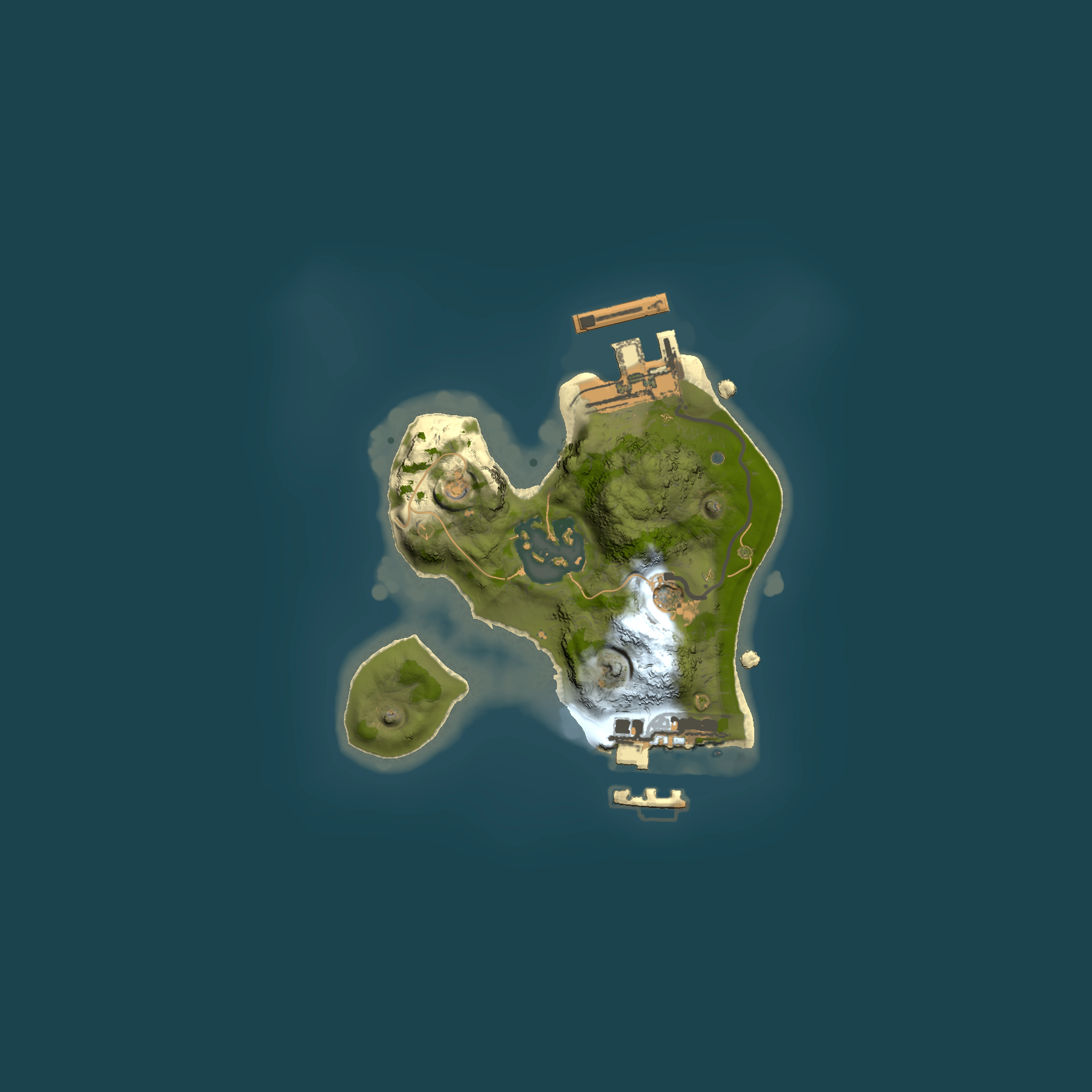 Full top-down render of Rust map seed 220693585, 1500x1500m
