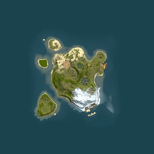 Rust map seed 1491085837, 2000x2000m top-down preview