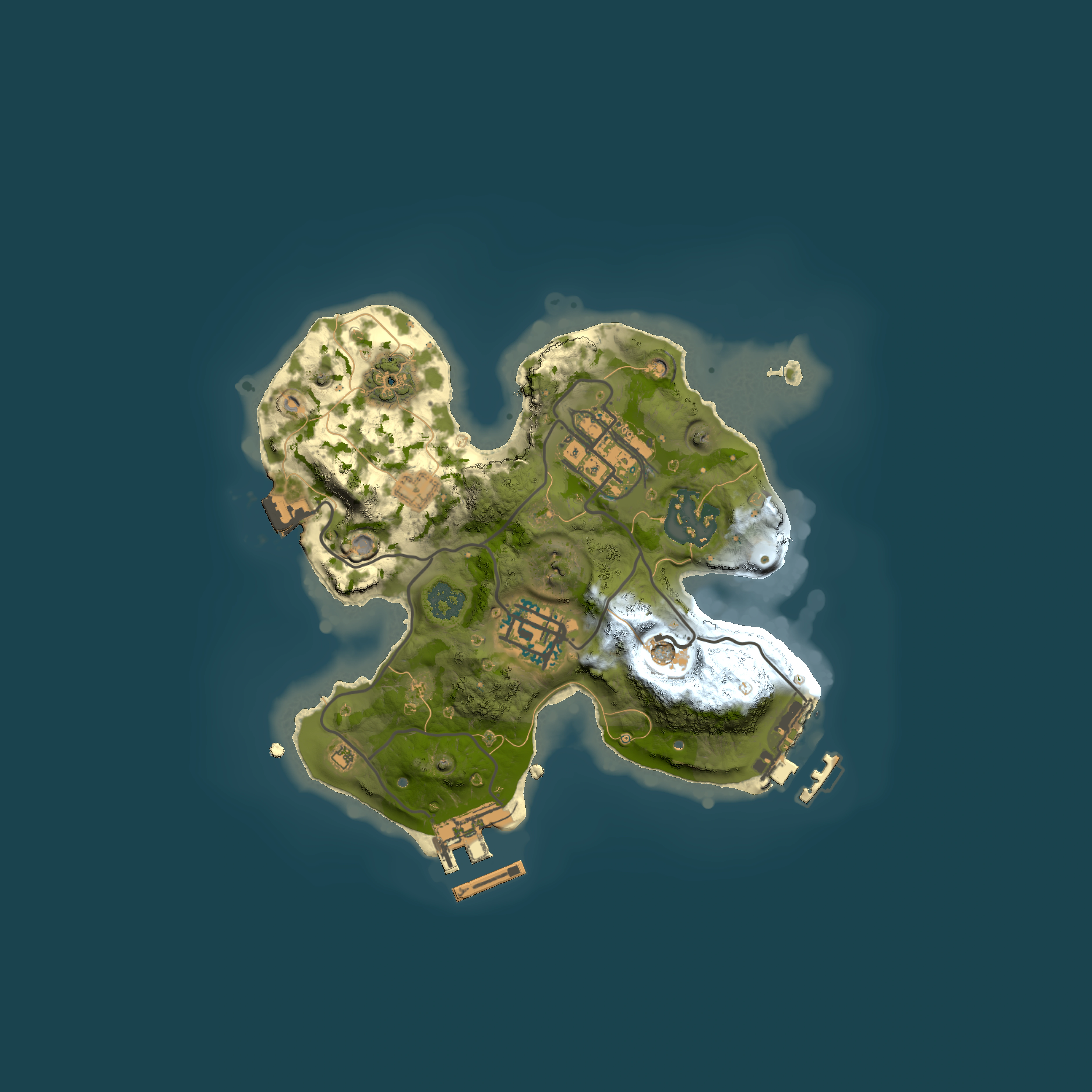 Full top-down render of Rust map seed 682069214, 2000x2000m