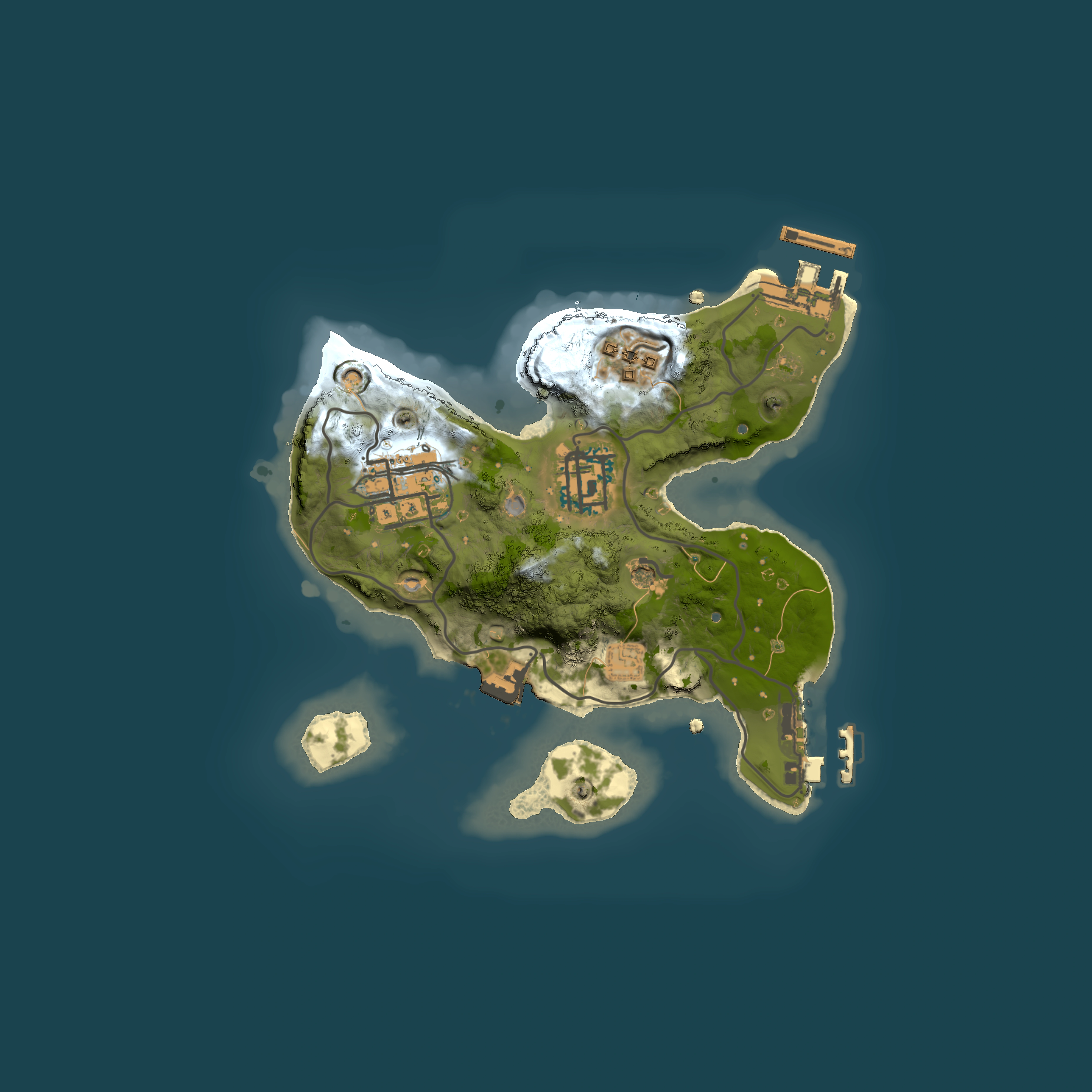 Full top-down render of Rust map seed 840417322, 2000x2000m