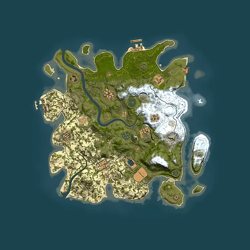 Rust map seed 1829817508, 3500x3500m top-down preview