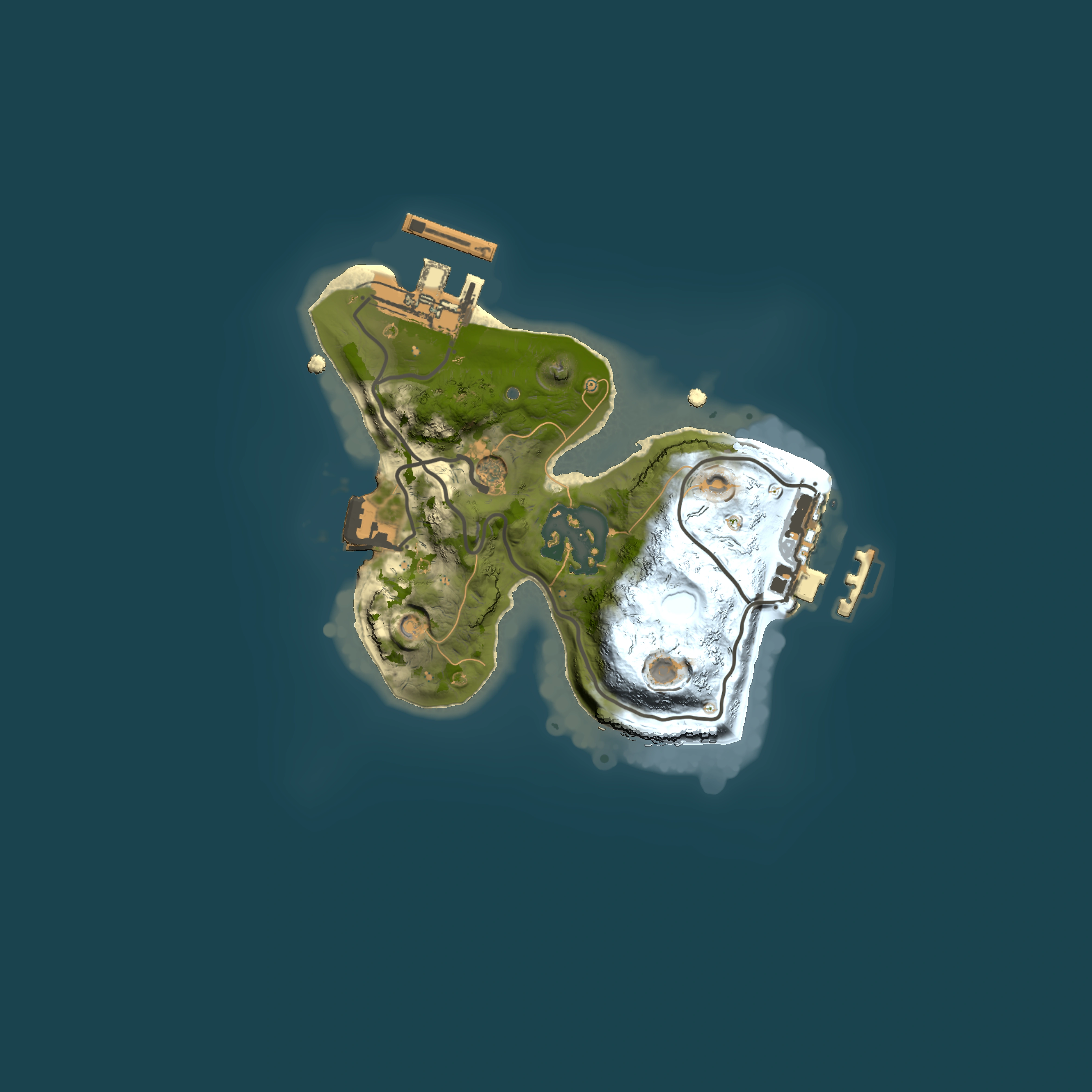 Full top-down render of Rust map seed 1831982641, 1500x1500m