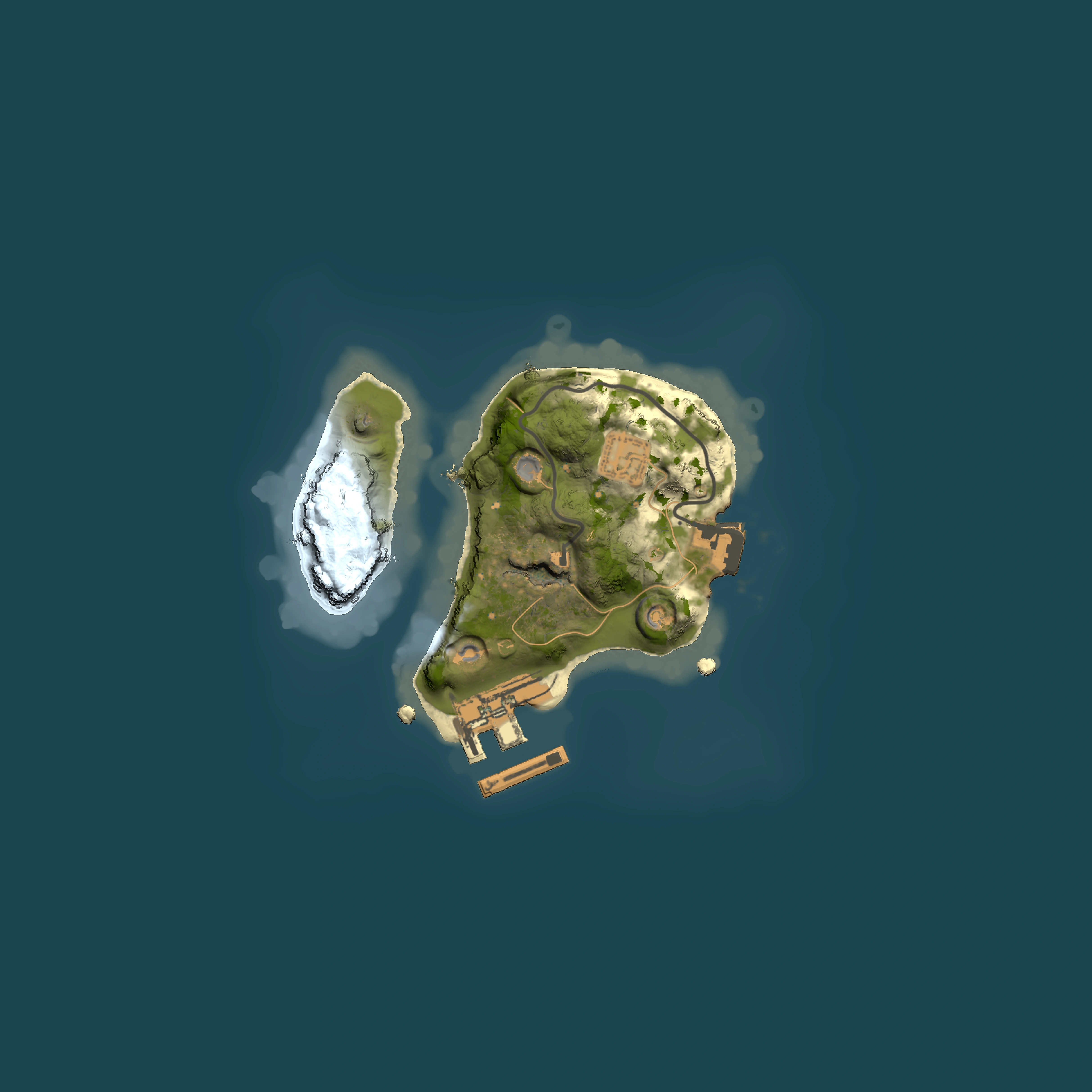 Full top-down render of Rust map seed 402899815, 1500x1500m