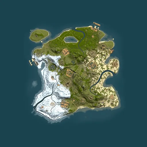 Rust map seed 661599015, 3000x3000m top-down preview