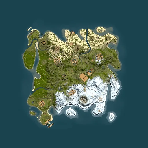 Rust map seed 833475147, 3500x3500m top-down preview