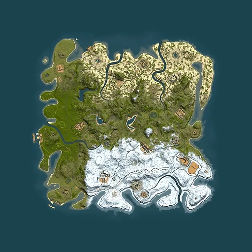 Rust map seed 1347024830, 4500x4500m top-down preview
