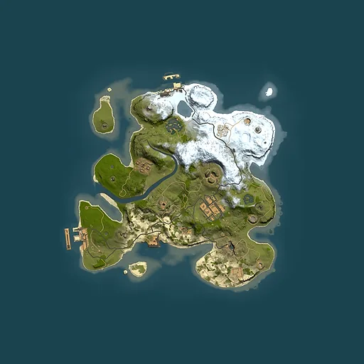 Rust map seed 2042427418, 2500x2500m top-down preview