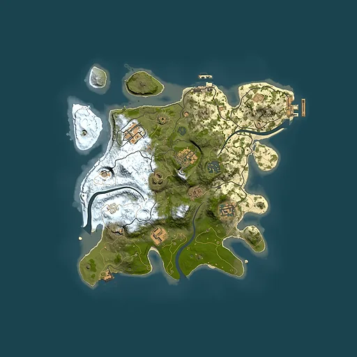 Rust map seed 1791148214, 3000x3000m top-down preview