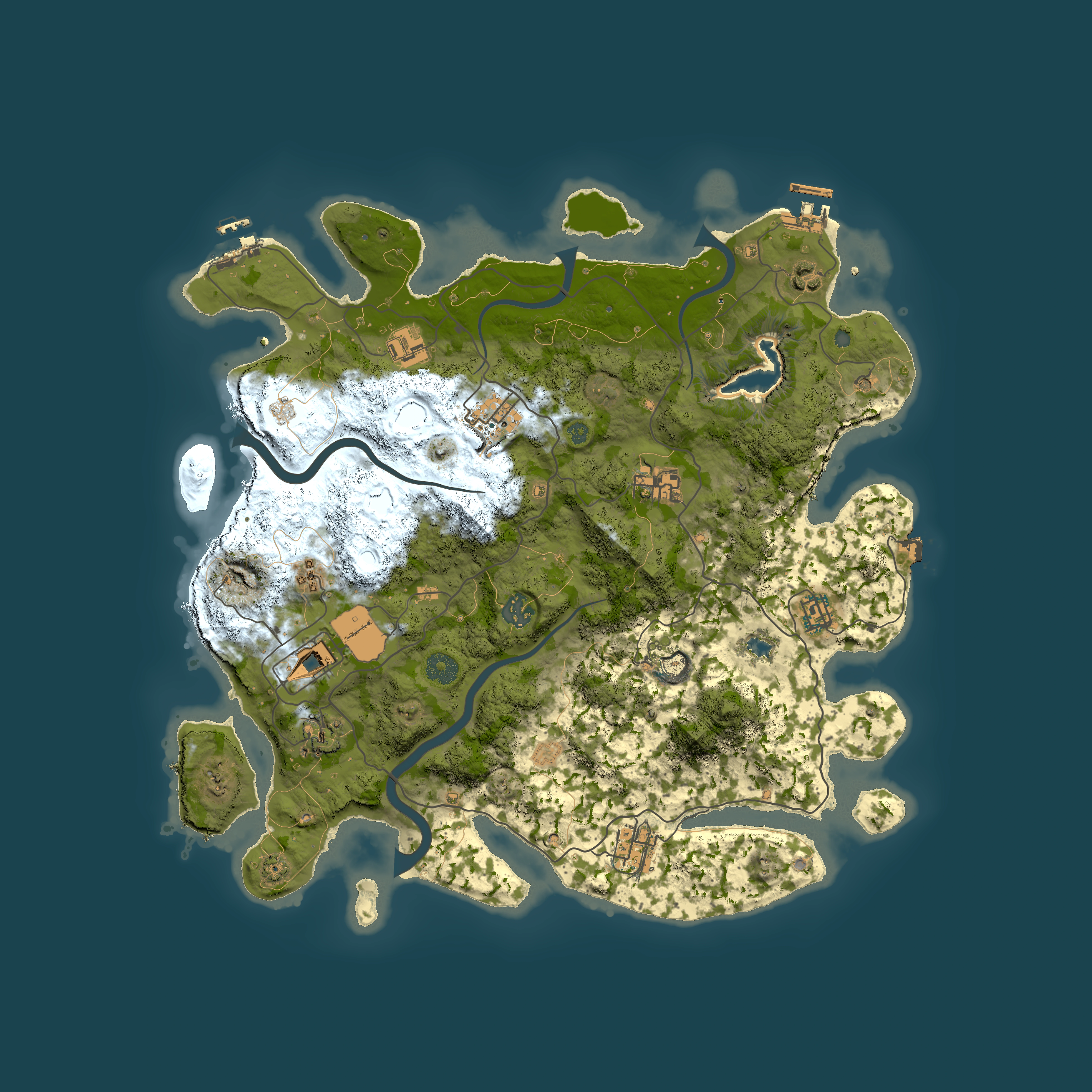 Full top-down render of Rust map seed 1768219554, 4000x4000m