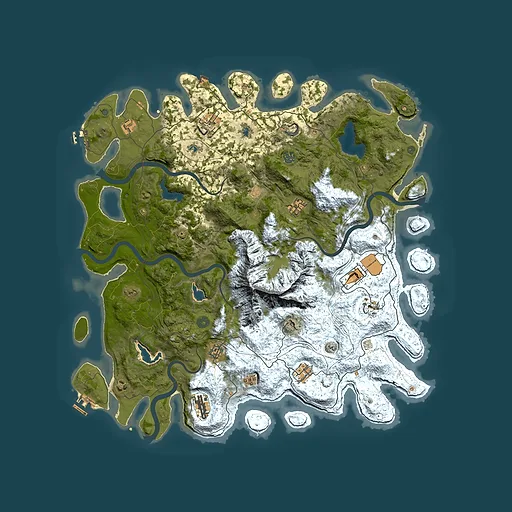 Rust map seed 1400647134, 5000x5000m top-down preview