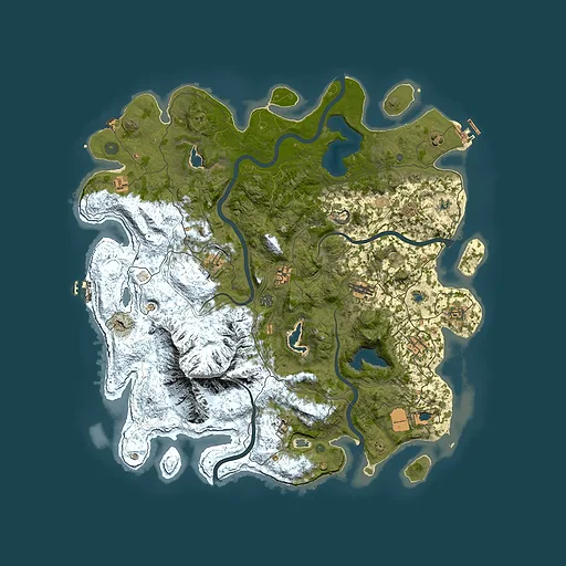 Rust map seed 572665502, 5000x5000m top-down preview