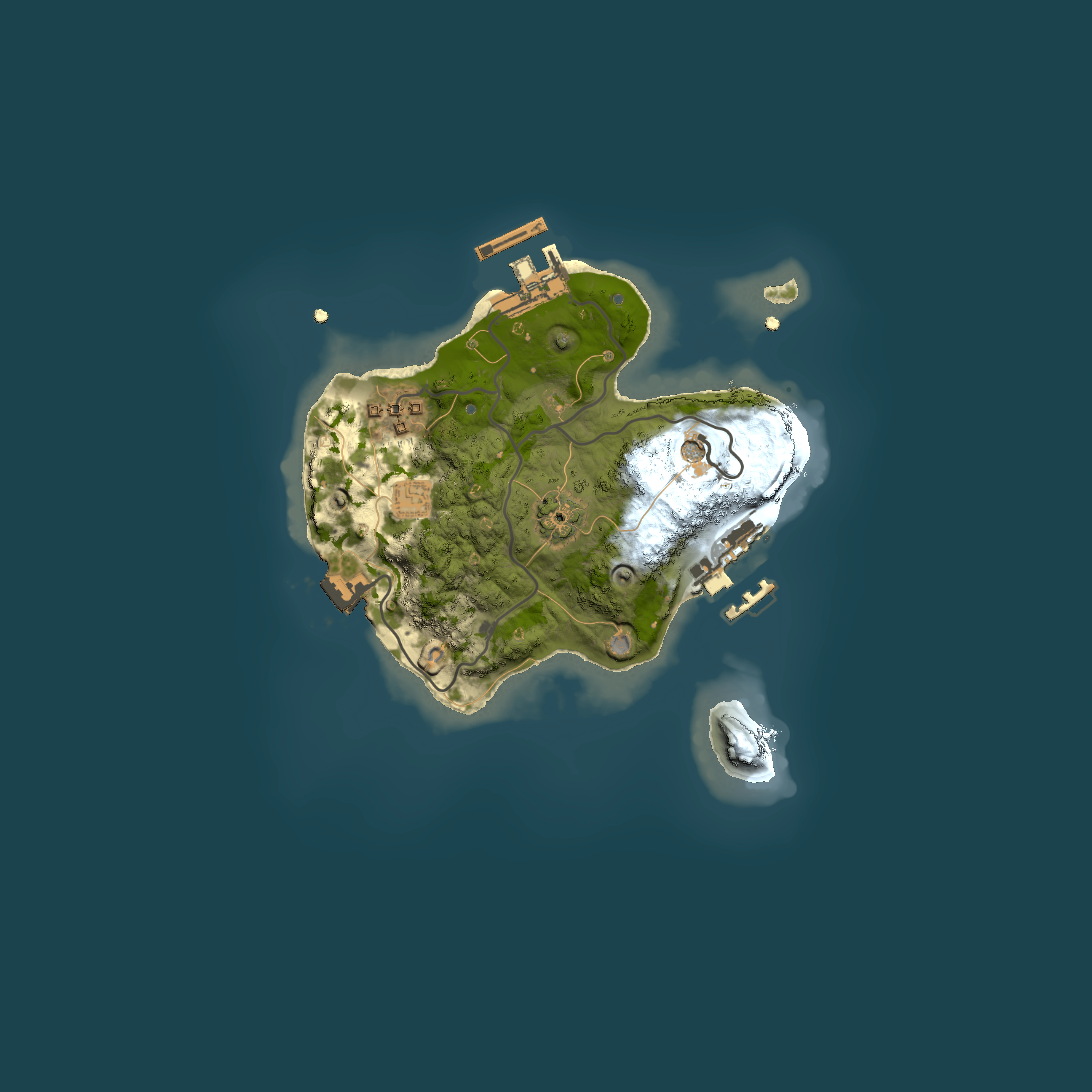 Full top-down render of Rust map seed 616197782, 2000x2000m