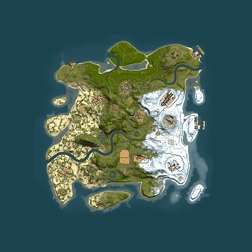 Rust map seed 962362393, 3500x3500m top-down preview