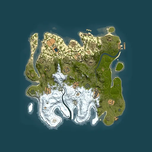 Rust map seed 2097297815, 3500x3500m top-down preview