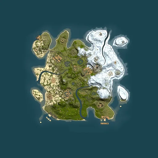 Rust map seed 2142066306, 3000x3000m top-down preview
