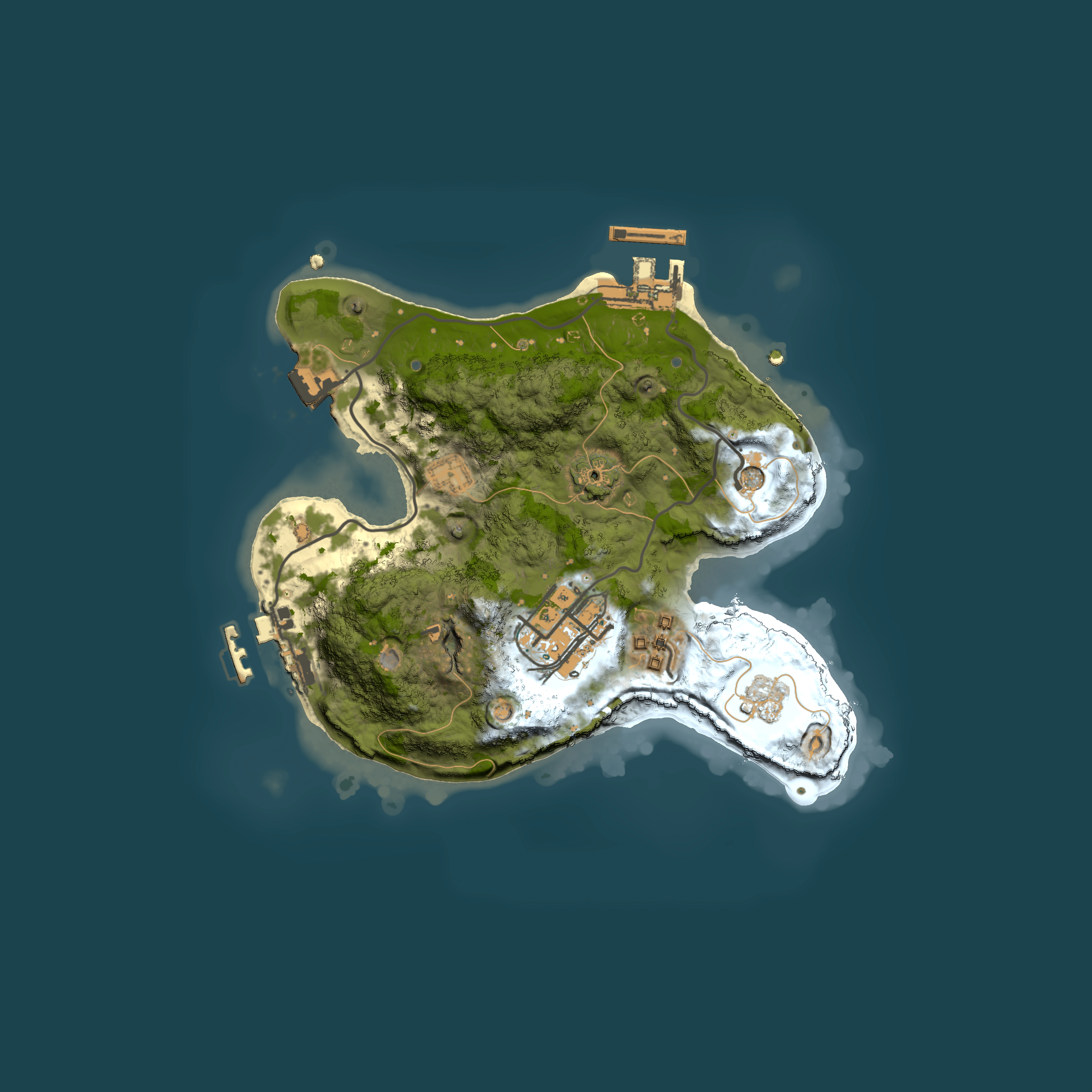 Full top-down render of Rust map seed 815292699, 2000x2000m
