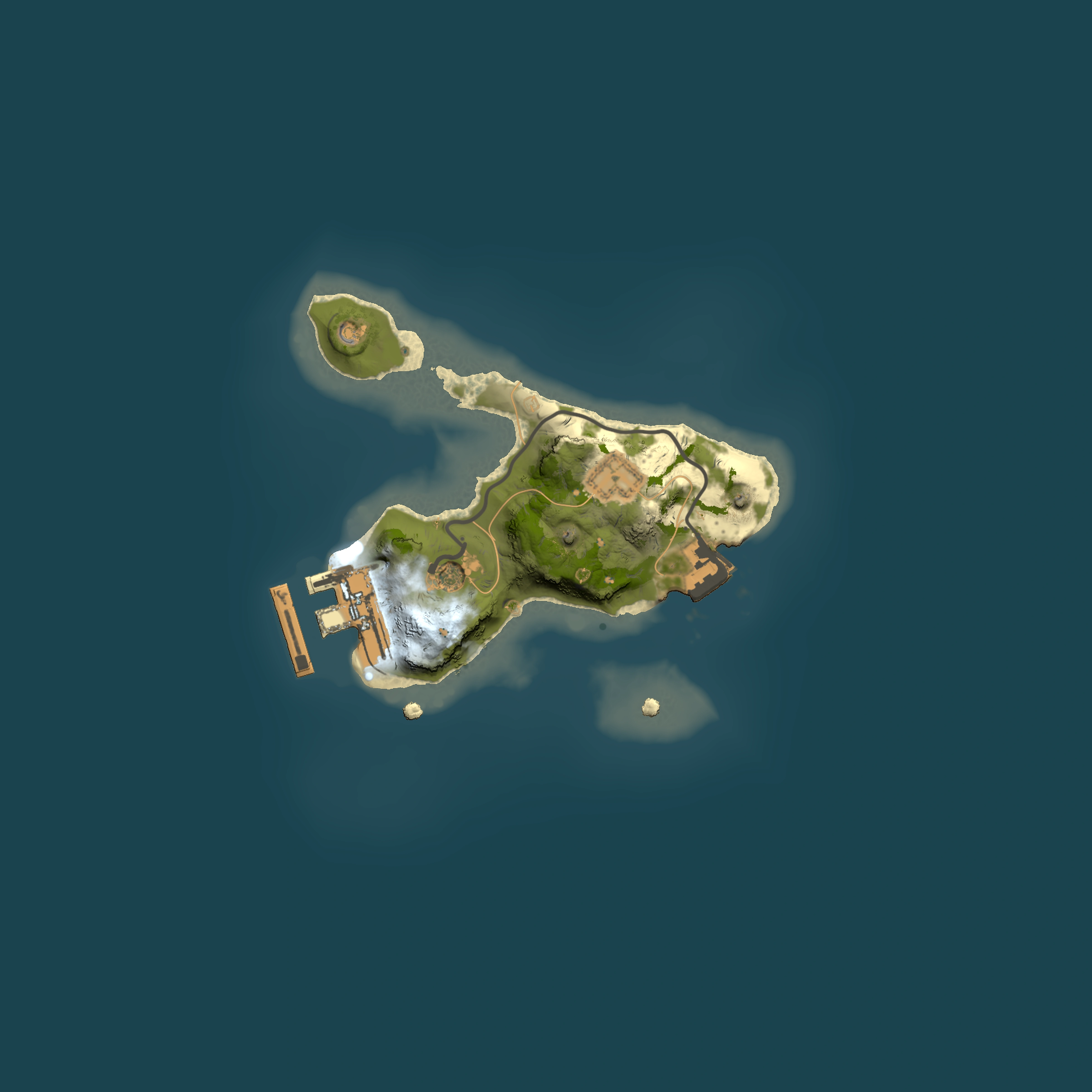 Full top-down render of Rust map seed 1988969521, 1500x1500m