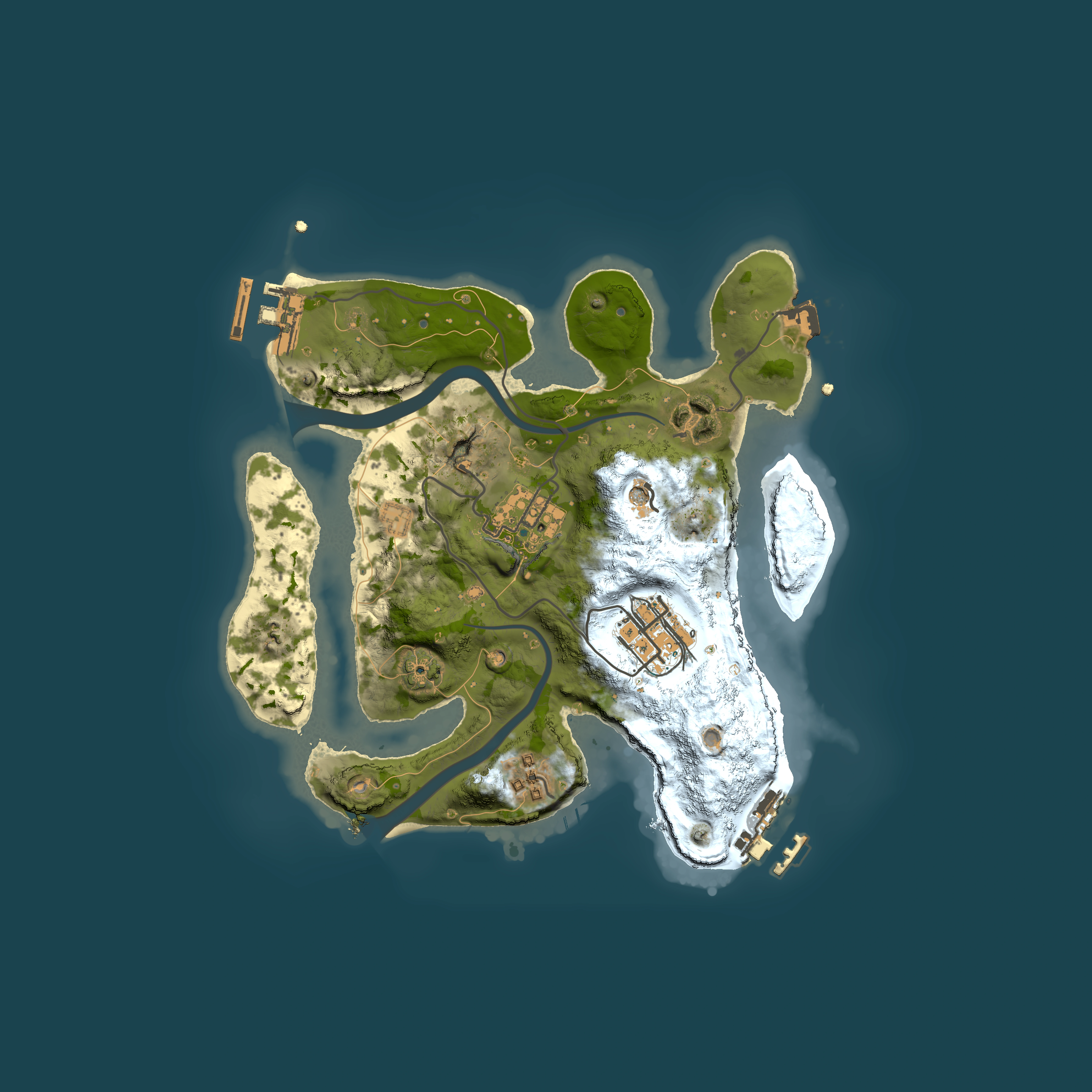 Full top-down render of Rust map seed 2095593367, 2500x2500m