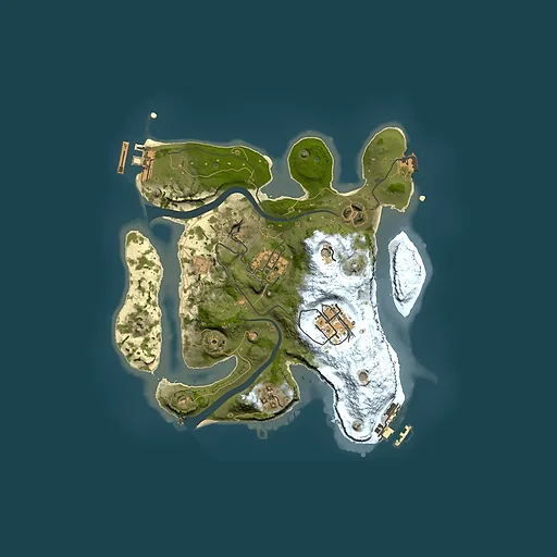 Rust map seed 2095593367, 2500x2500m top-down preview
