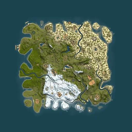 Rust map seed 1515296303, 4500x4500m top-down preview