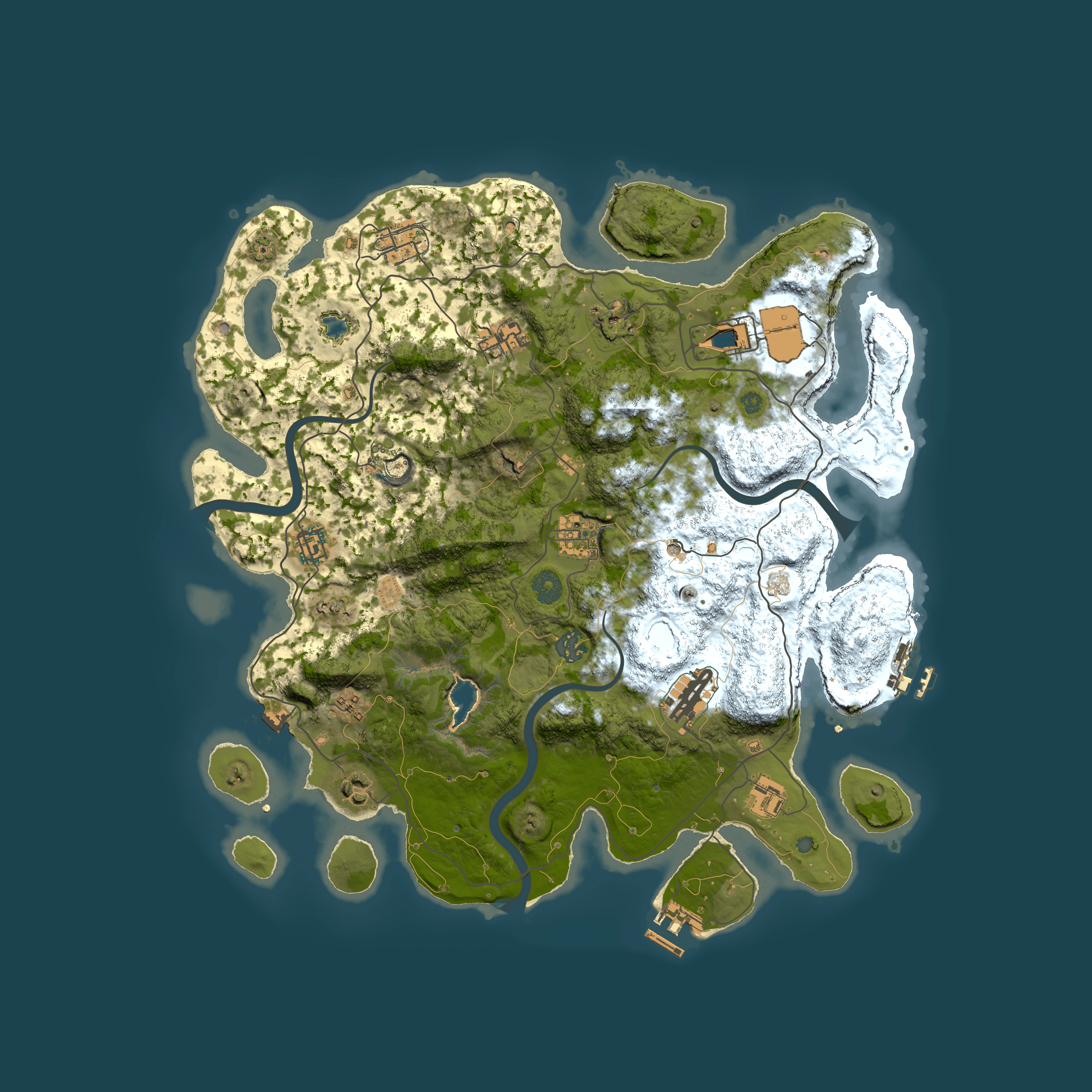 Full top-down render of Rust map seed 1794803111, 4000x4000m