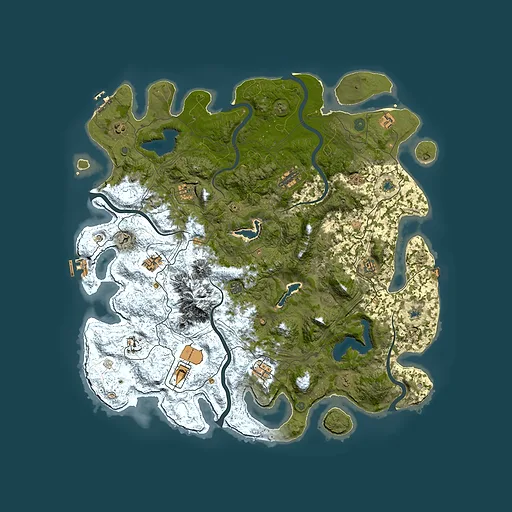 Rust map seed 1620503158, 5000x5000m top-down preview