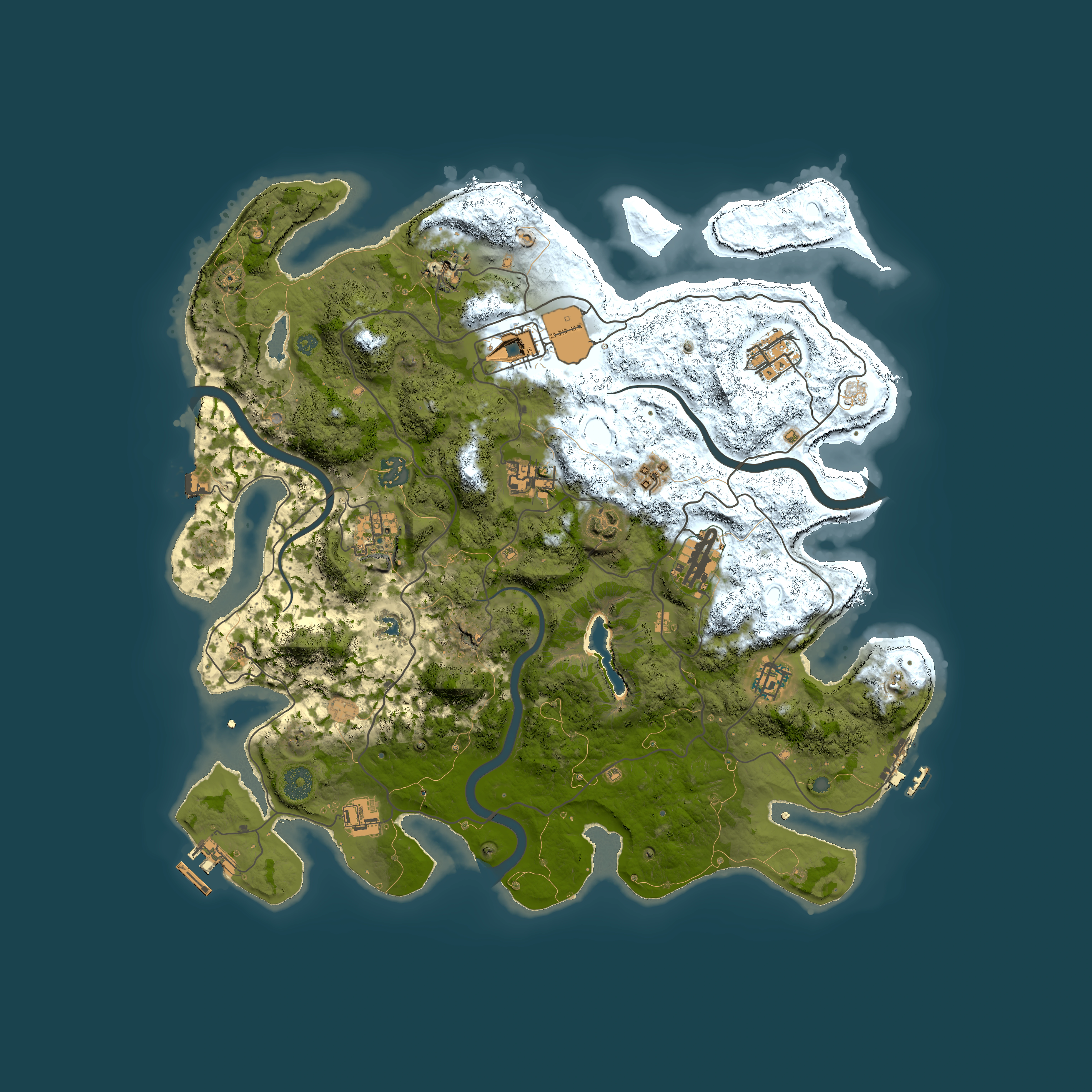 Full top-down render of Rust map seed 411553155, 4000x4000m