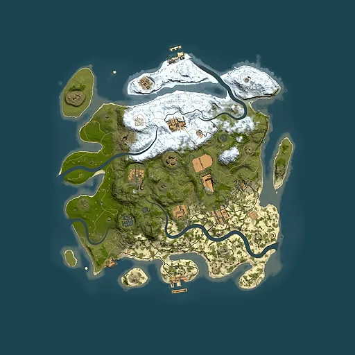 Rust map seed 20934030, 3500x3500m top-down preview