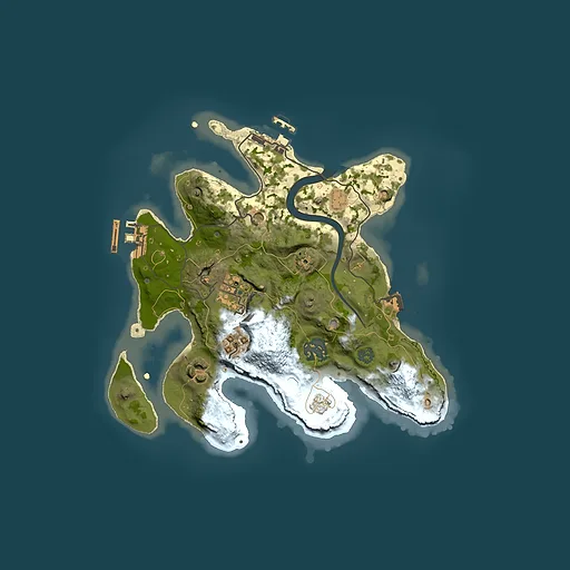 Rust map seed 1072409745, 2500x2500m top-down preview