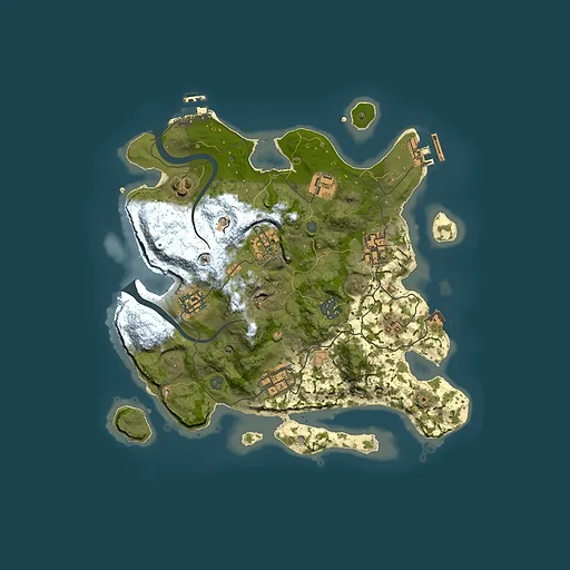 Rust map seed 1839211466, 3000x3000m top-down preview