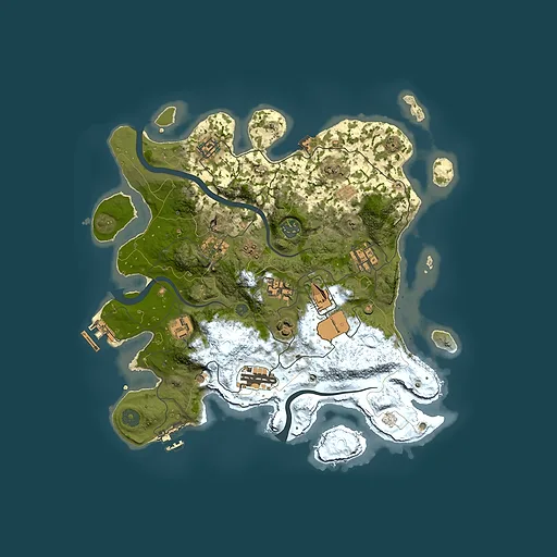 Rust map seed 468857326, 3500x3500m top-down preview