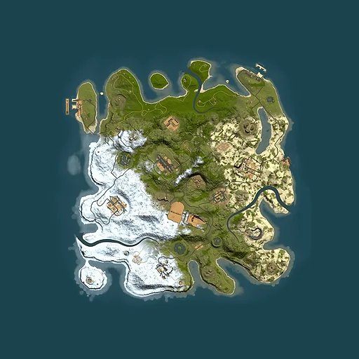 Rust map seed 1890947217, 3500x3500m top-down preview
