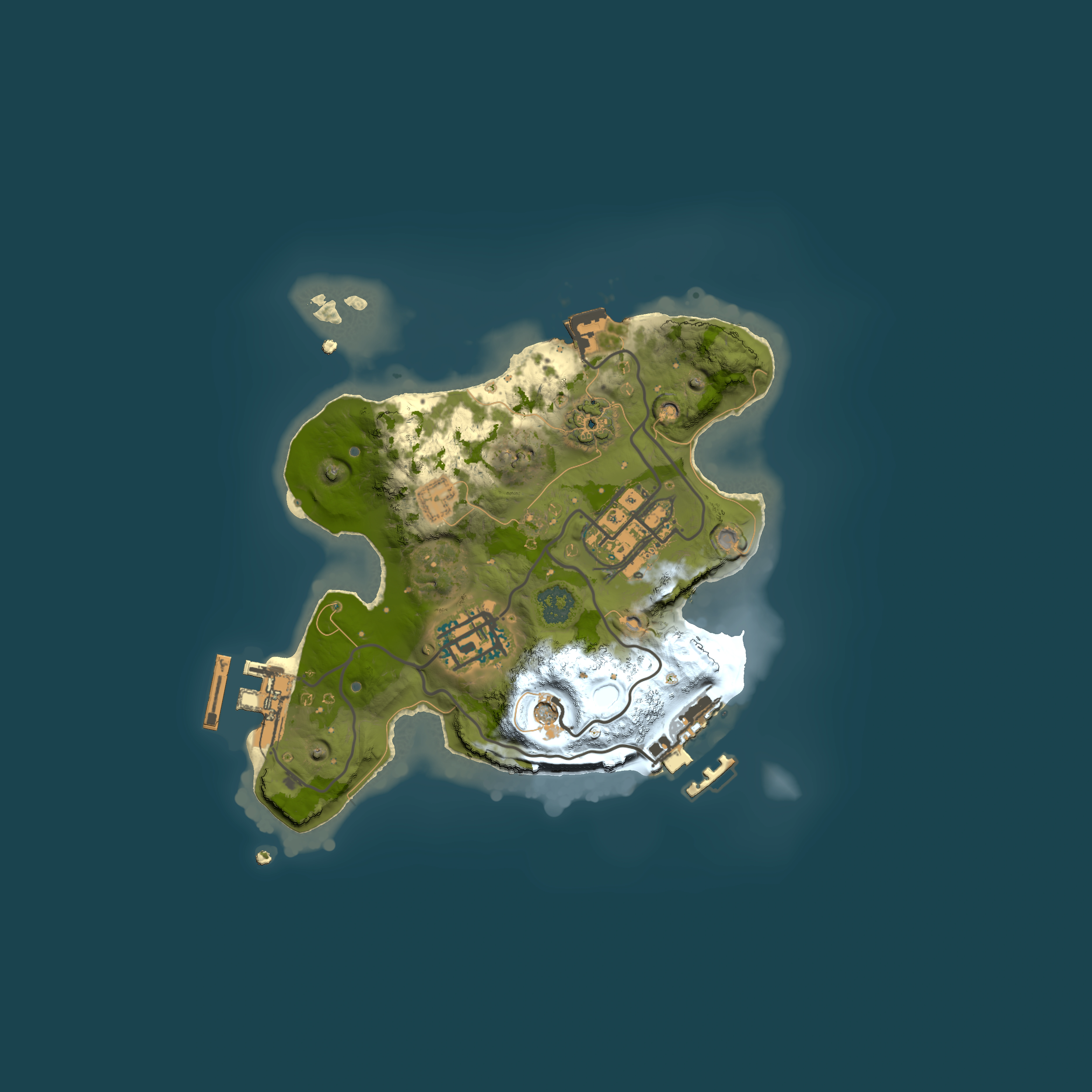 Full top-down render of Rust map seed 1786655464, 2000x2000m