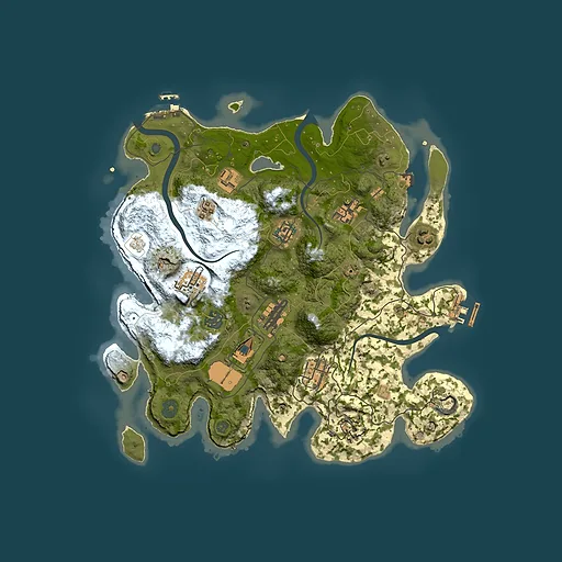 Rust map seed 2071195184, 3500x3500m top-down preview