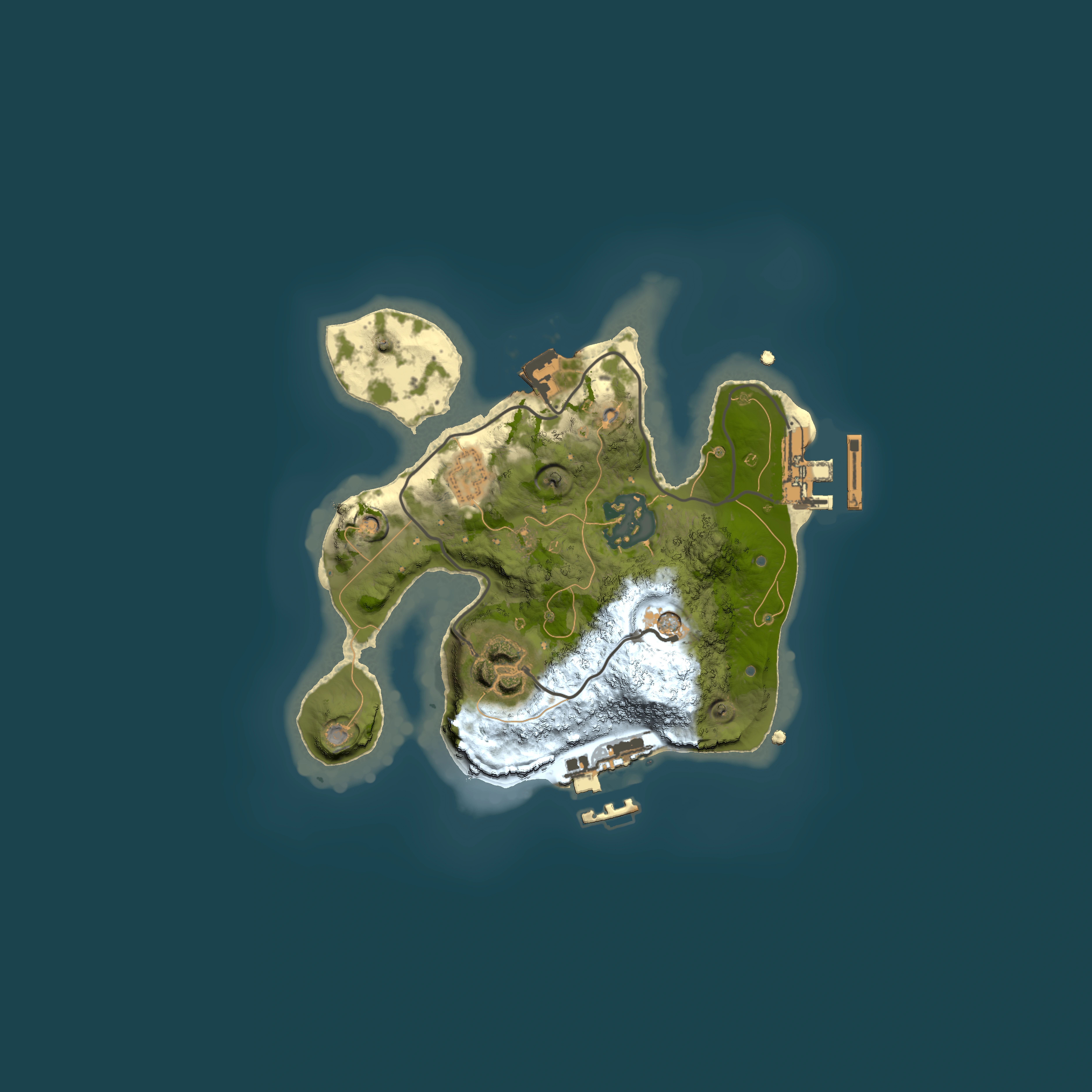 Full top-down render of Rust map seed 1183267285, 2000x2000m