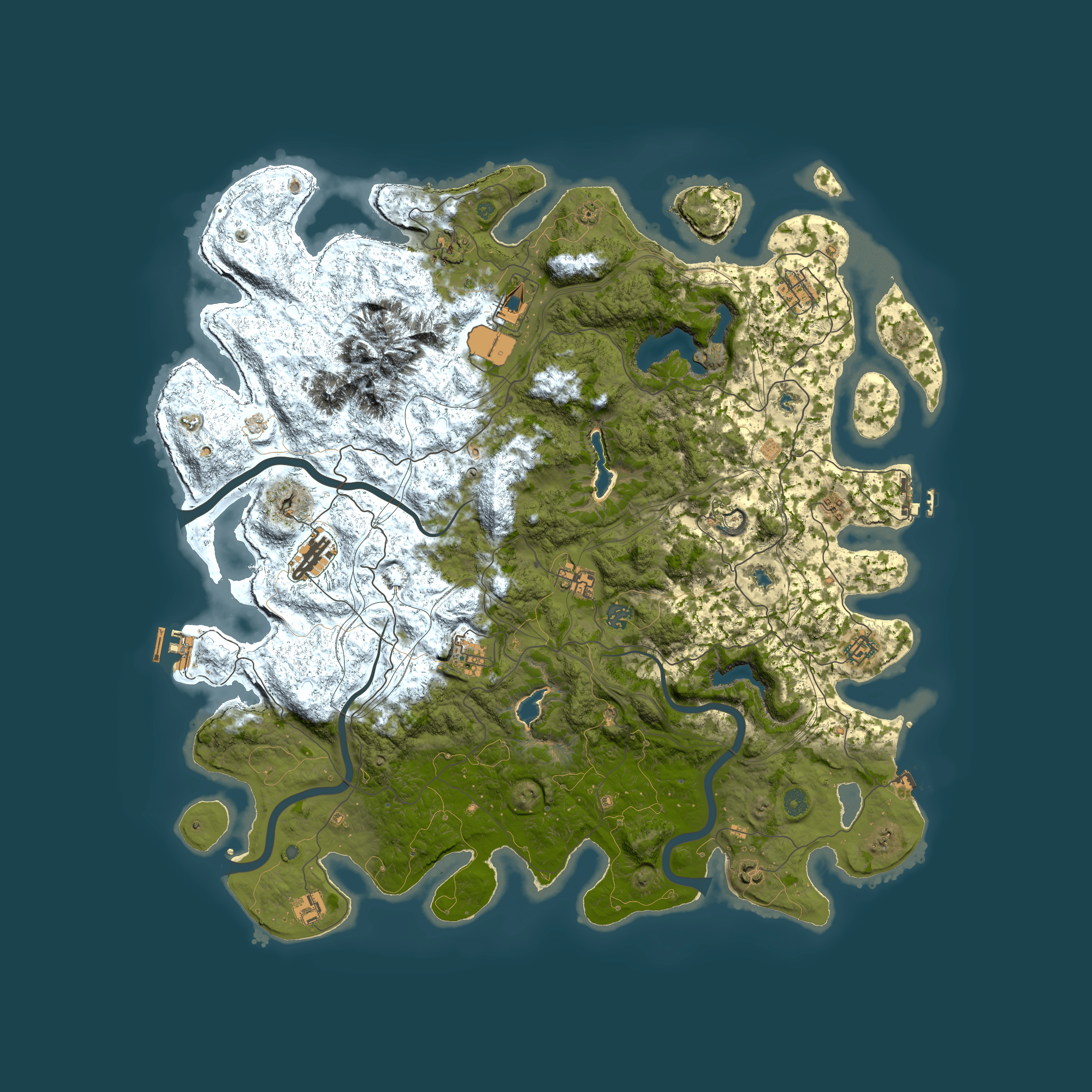 Full top-down render of Rust map seed 902632484, 5000x5000m