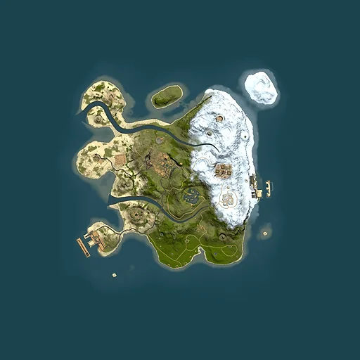 Rust map seed 731402615, 2500x2500m top-down preview