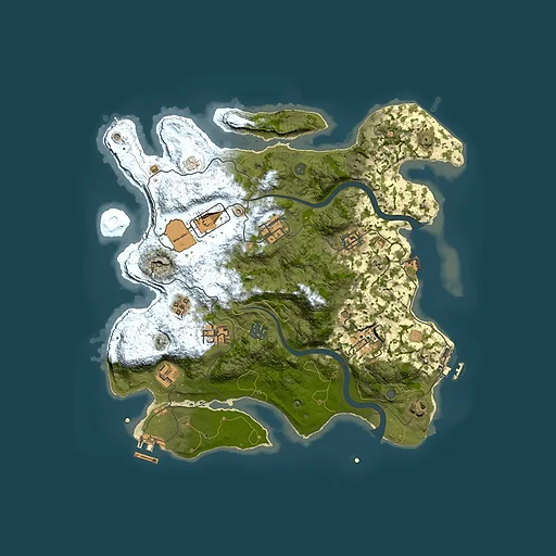 Rust map seed 972774153, 3500x3500m top-down preview