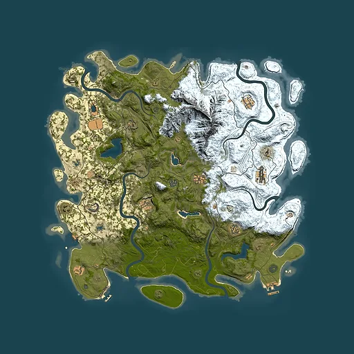 Rust map seed 1505885845, 5000x5000m top-down preview