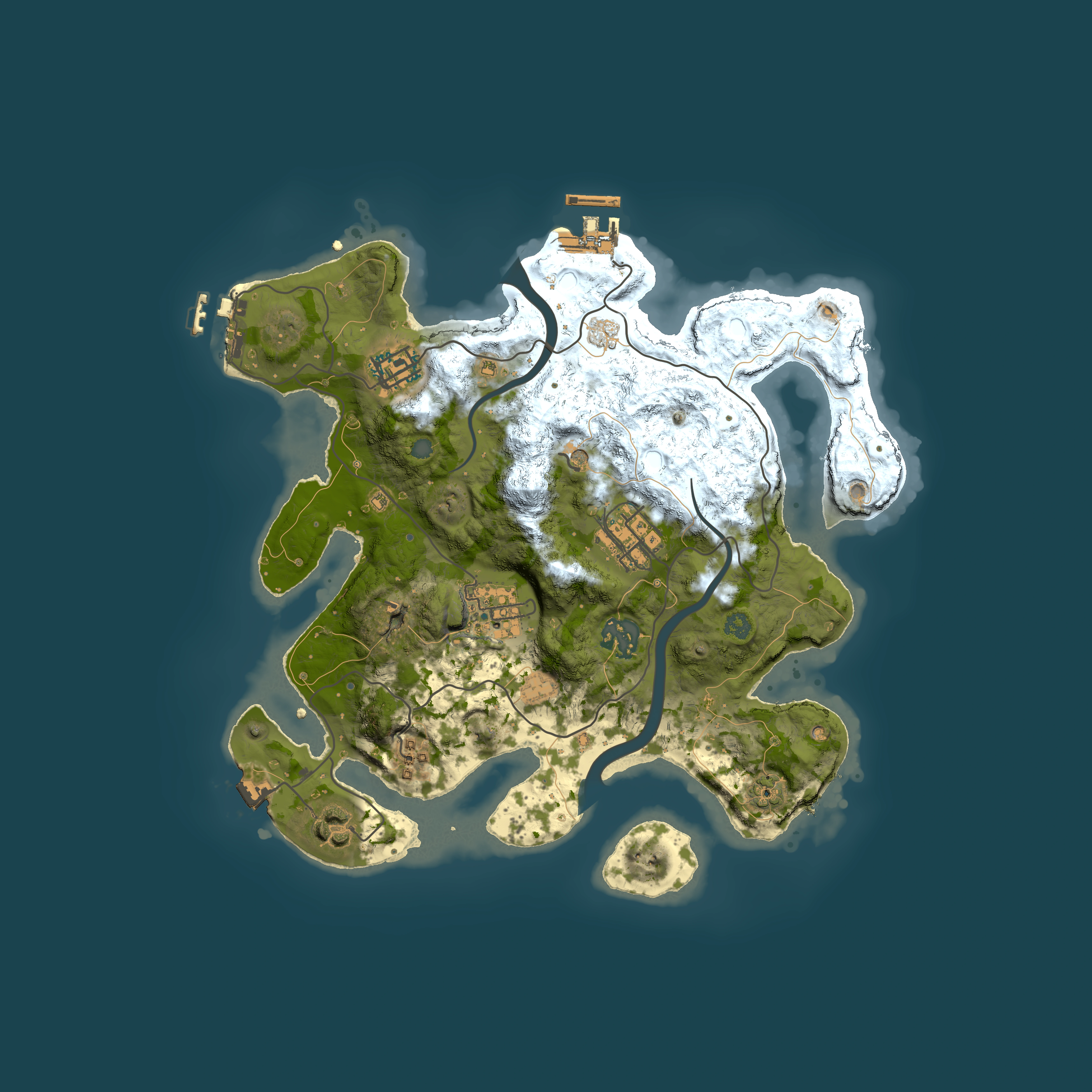 Full top-down render of Rust map seed 755982039, 3000x3000m