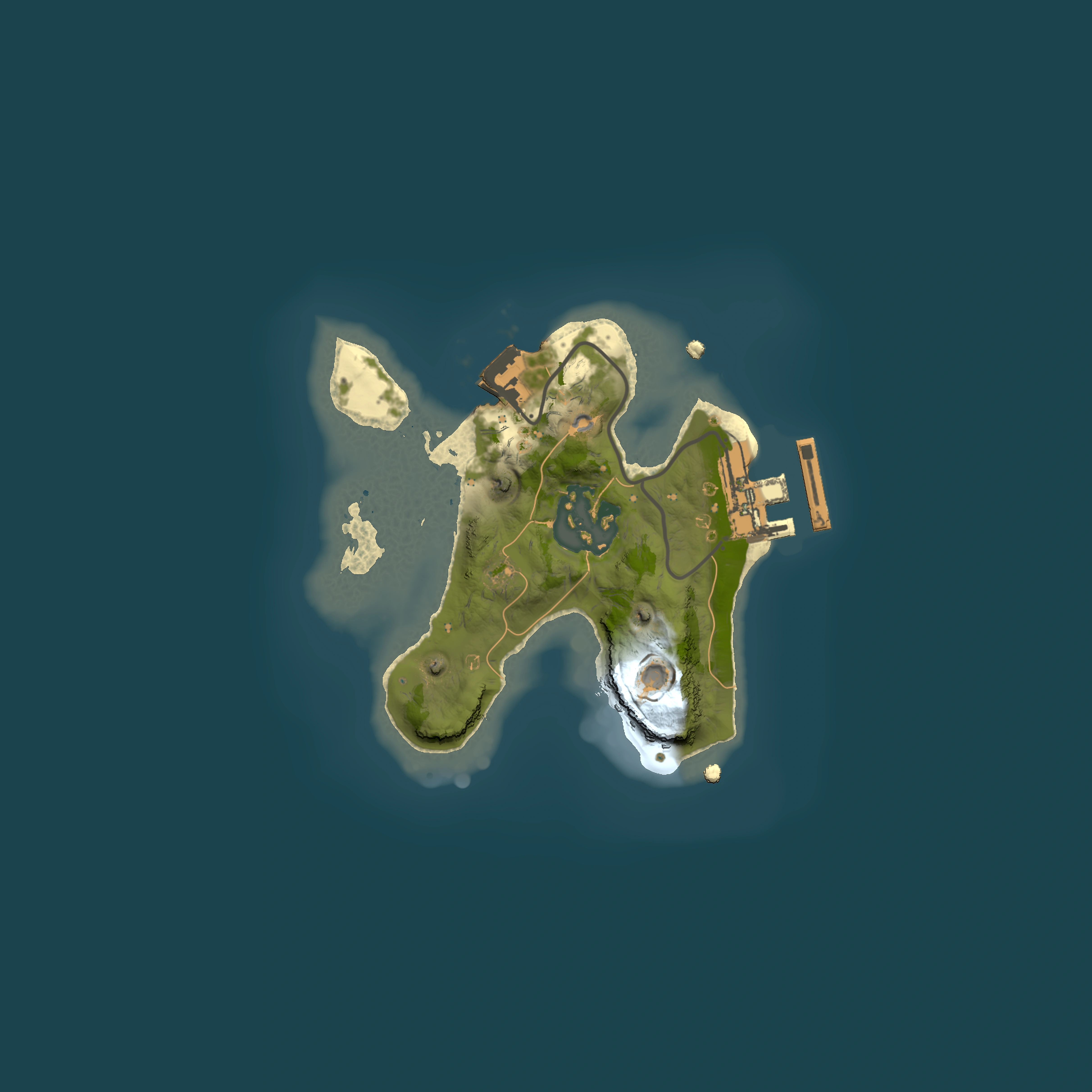 Full top-down render of Rust map seed 1655438692, 1500x1500m