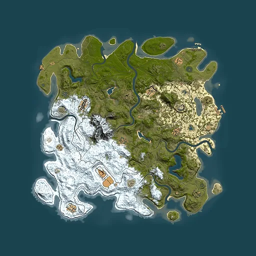 Rust map seed 722119408, 5000x5000m top-down preview